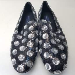 Giorgio Brutini Sequin Dot Loafers Black 12 alternative image