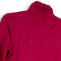 Womens Pink Mock Neck Long Sleeve Pockets Full-Zip Windbreaker Jacket Sz S image number 4
