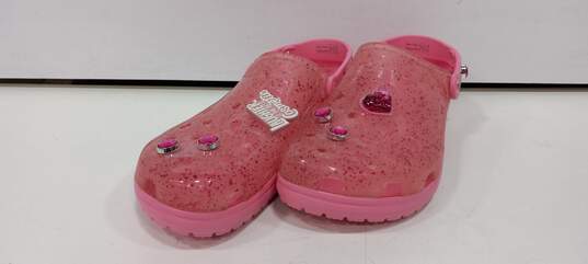 Benefit Cosmetic’s x Crocs Limited Edition Unisex Pink Clogs Size 12 image number 1