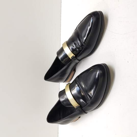 Buy the Kate Spade Saturday Women's Black Leather Loafers Size  |  GoodwillFinds