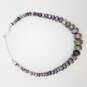 DTR Jay King Sterling Silver Multi Color Gemstone Graduated Heishi Beaded Necklace 122.0g image number 2