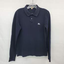 AUTHENTICATED MEN'S BURBERRY BRIT L/S POLO SHIRT SIZE SMALL