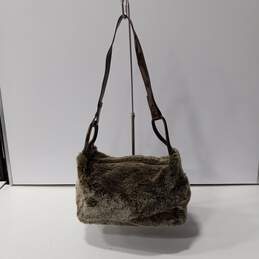 Hobo International Brown Furry Shoulder Bag Purse