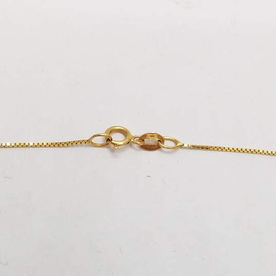 14K Gold Twist Cross Pendant Necklace 3.2g image number 6