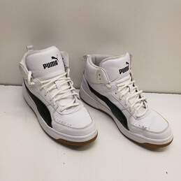 Puma Rebound Joy White Black Athletic Sneakers Men's Size 7