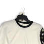 NWT Mens White Black Crew Neck Long Sleeve Pullover T-Shirt Size Small image number 3