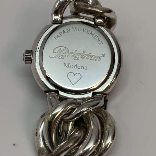 Designer Brighton Silver-Tone Chain Strap Round Dial Analog Wristwatch image number 4