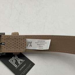 NWT PX Mens Tan Edwin Perforated Leather Adjustable Buckle Waist Belt alternative image