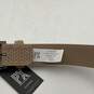 NWT PX Mens Tan Edwin Perforated Leather Adjustable Buckle Waist Belt image number 2