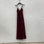 NWT Lulus Womens Maroon V-Neck Sleeveless Pullover Maxi Dress Size Small image number 3