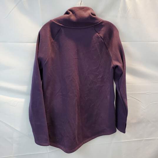Athleta Cozy Karma Purple Asymmetrical Pullover Sweater Size S image number 2
