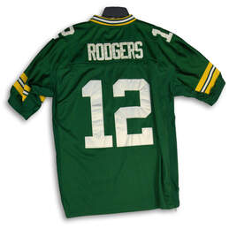 Mens Green V-Neck Green Bay Packers Aaron Rodgers #12 NFL Jersey Size 52 alternative image