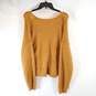 Free People Women Gold Sweater M NWT image number 2