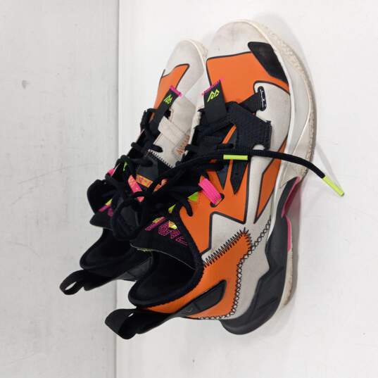 Air Jordan Why Not 7 Zer0.4 Men's Orange/White Sneakers Size 7 image number 4