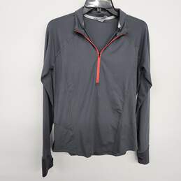 Grey Under Armour Fitted Zip Up Pullover Sweater alternative image