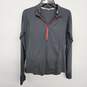Grey Under Armour Fitted Zip Up Pullover Sweater image number 2