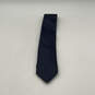 NWT Mens Blue Geometric Silk Adjustable Pointed Designer Neck Tie image number 1