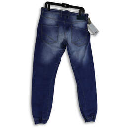 NWT Womens Blue Denim Medium Wash 5-Pocket Design Tapered Leg Jeans Size 32 alternative image