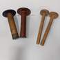4PC Assorted Vintage Wooden Spools image number 4