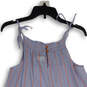 NWT Womens Blue Pink Striped Spaghetti Strap Tunic Tank Top Size Small image number 4
