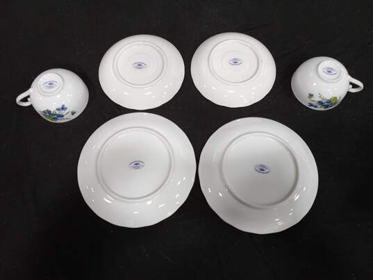 6pc Set of Teacups & Saucers w/ Bread Plates image number 3