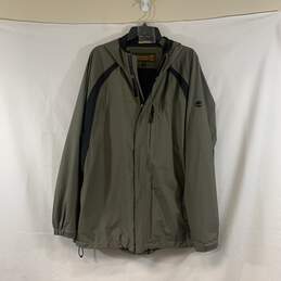 Men's Olive Drab Timberland Rain Jacket, Sz. XL