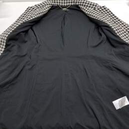DKNY houndstooth black and white women's peacoat jacket 2 alternative image