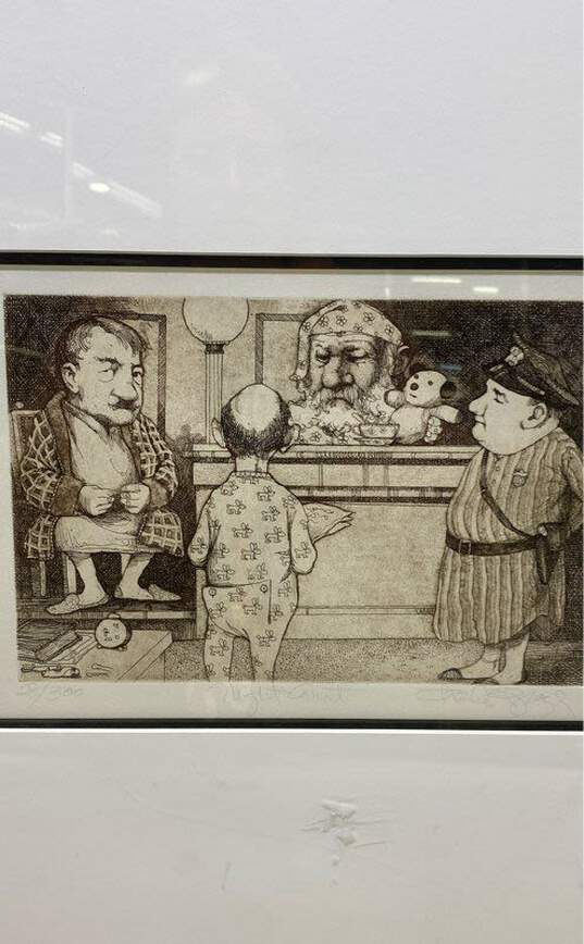 Charles Bragg Limited Edition -Night Court Signed Print-Matted & Framed image number 5