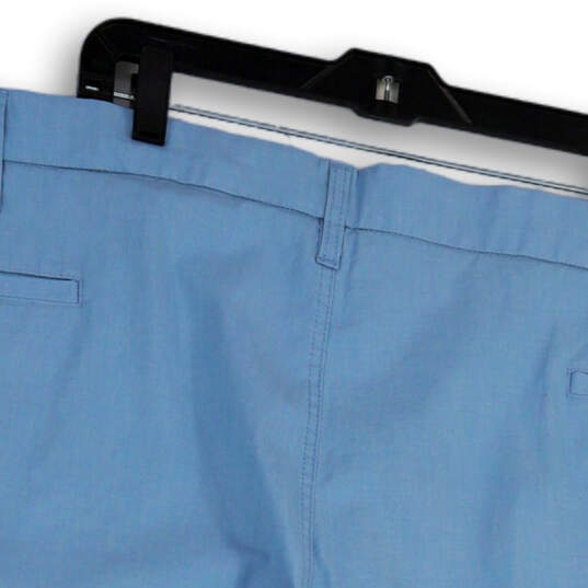 NWT Mens Blue Supreme Flex Flat Front Slash Pockets Chino Shorts Size 54 image number 2