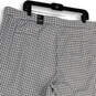 NWT Womens White Black Plaid Flat Front Stretch Modern Fit Ankle Pants 22W image number 4