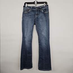 Blue Denim Bootcut Jeans