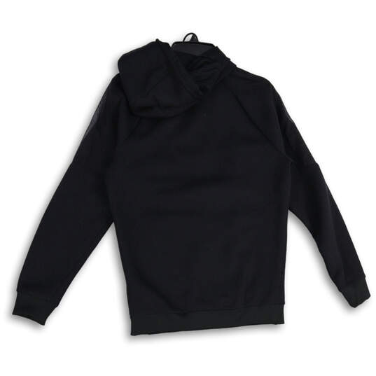 Womens Black Long Sleeve Activewear Full-Zip Hoodie Size Small image number 2