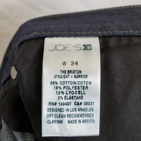Joe's Jeans Men Black Rinse Wash Straight Jeans sz 34 image number 5