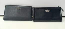 Pair of Kate Spade Women's Black Leather Wallets