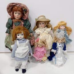 6pc. Lot of Assorted Porcelain Dolls