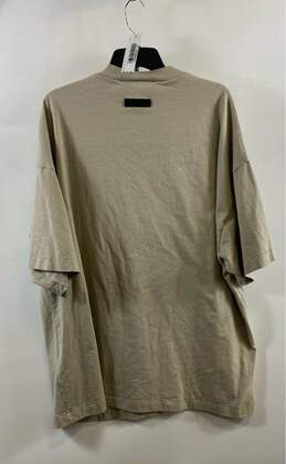 Essentials Fear Of God Mens Beige Short Sleeve Crew Neck Pullover T-Shirt Size L alternative image
