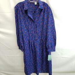 Schrader Sport Women's Blue Polyester Shirt Dress Size 16