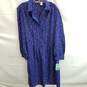 Schrader Sport Women's Blue Polyester Shirt Dress Size 16 image number 1