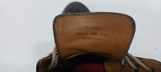 Johnson & Murphy Men's Brown Leather Boots Size 8 image number 6