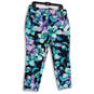 NWT Womens Multicolor Floral Comfort Stretch Skinny Leg Ankle Pants Sz PXL image number 1