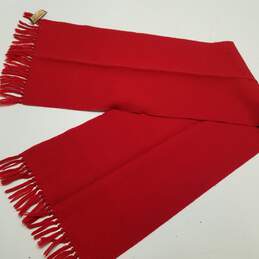 Unbranded Women's Merino Wool Red Scarf