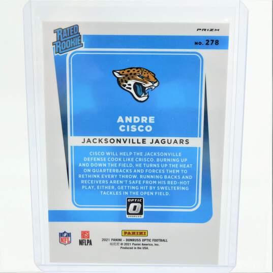 2021 Andre Cisco Optic Green Velocity Rated Rookie Jaguars image number 3