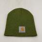 Carhartt Mens Green Knitted Heather Winter Beanie Hat One Size image number 1