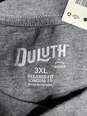 Men's Duluth Gray Long Sleeve Relaxed Longtail Size 3XL image number 3