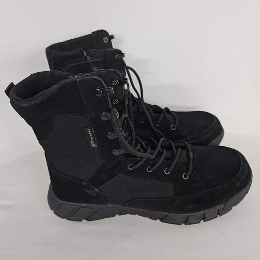 Free Solider Black Tactical Combat Boots image number 3
