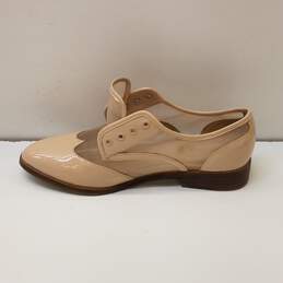 Aldo Beige Patent Leather Oxford Shoes Women US 8.5 alternative image