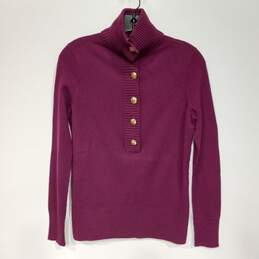 Tory Burch Women's Purple Wool Blend Sweater Size S