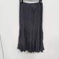 Coldwater Creek Women's Blue-Gray Ruffle Maxi Skirt Size L image number 2