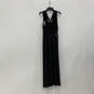 NWT Womens Black Sleeveless V-Neck Convertible Pullover Maxi Dress Size 10 image number 2