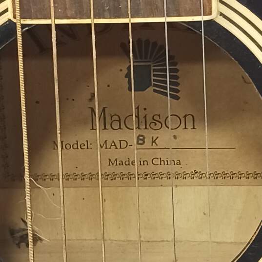 Indiana Madison MAD-BK Black Acoustic Guitar image number 4